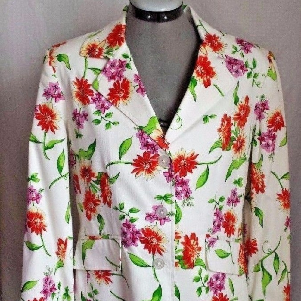 Patchwork Woman's Floral Jacket Size 8